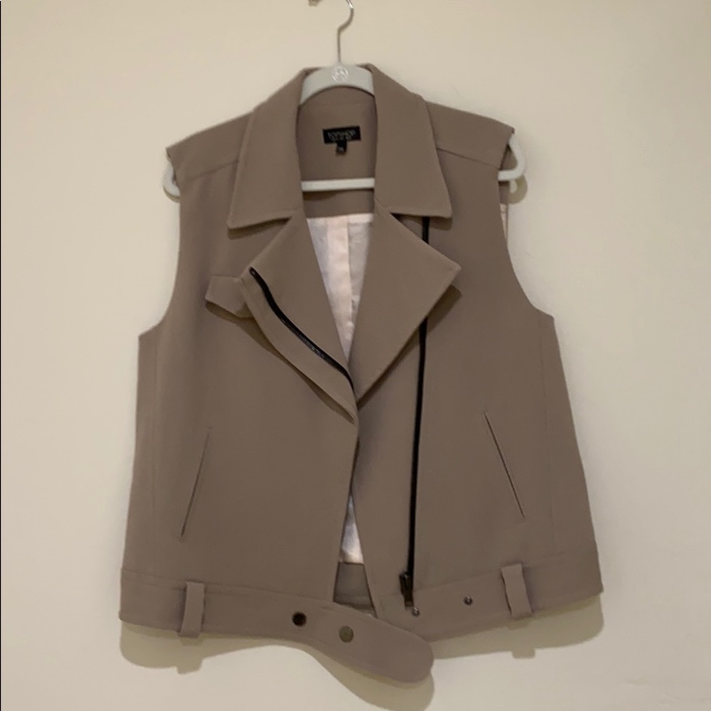 TopShop fabric moto vest